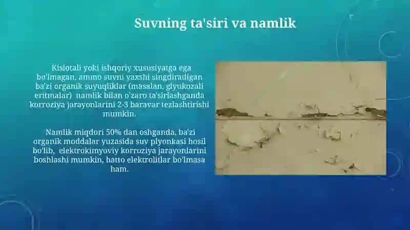 Kimyoviy korroziyaning asosiy prinsiplari 4