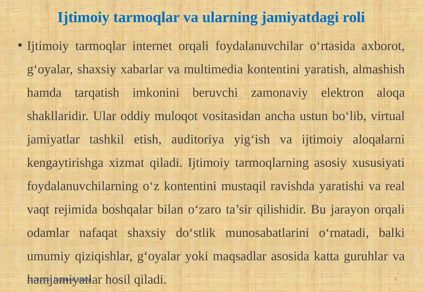 Ijtimoiy tarmoqlarning yoshlar ongiga ta'siri 4