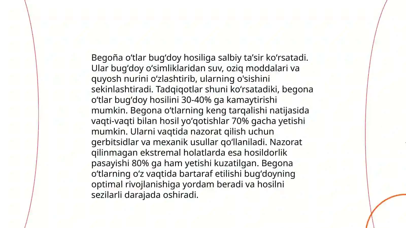 Bugʻdoy dalalarida begona oʻtlarga qarshi kurash choralari 4