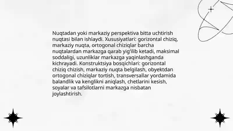 Tekislikning perspektivasi 4