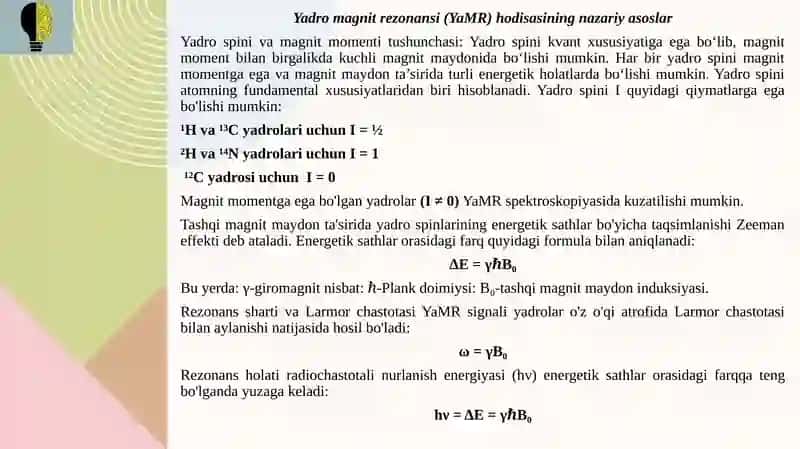 Yadro magnit rezonansi taqdimot 4
