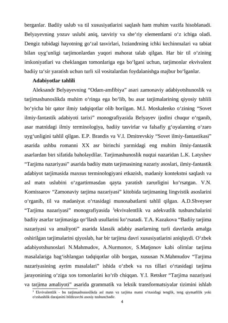 Odam amfibiya asari tarjimasini qiyoslash 4