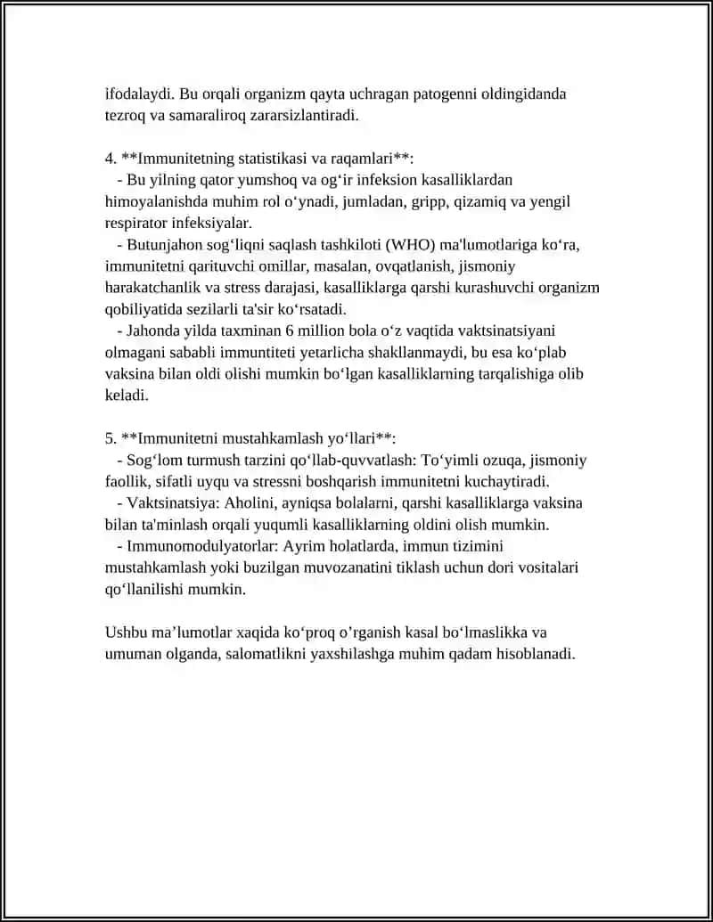 IMMUNITET HAQIDA TUSHUNCHA VA TURLARI 4
