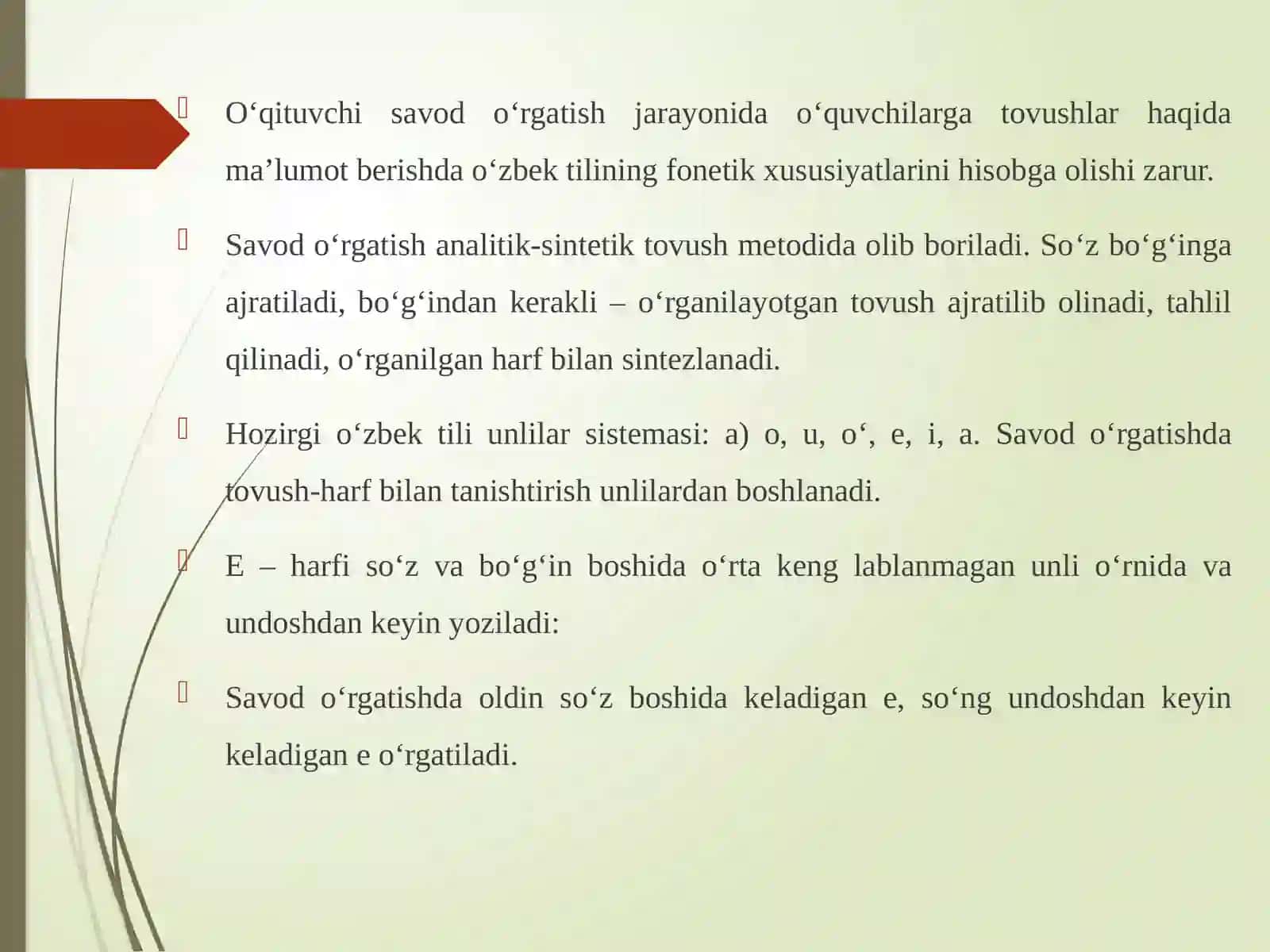 Savodo'rgatish metodikasi 4