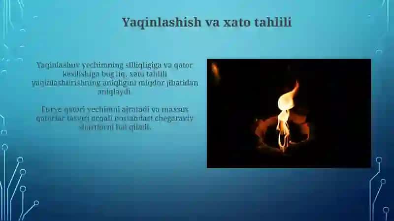 Furye Metodi: Issiqlik Tenglamasiga Tatbiq 4