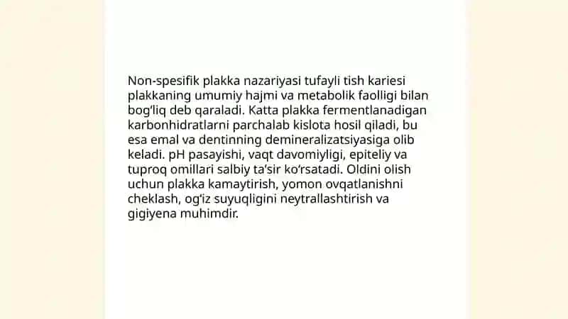 Tish keriesining kelib chiqishi va rivojlanish nazariyasi 4