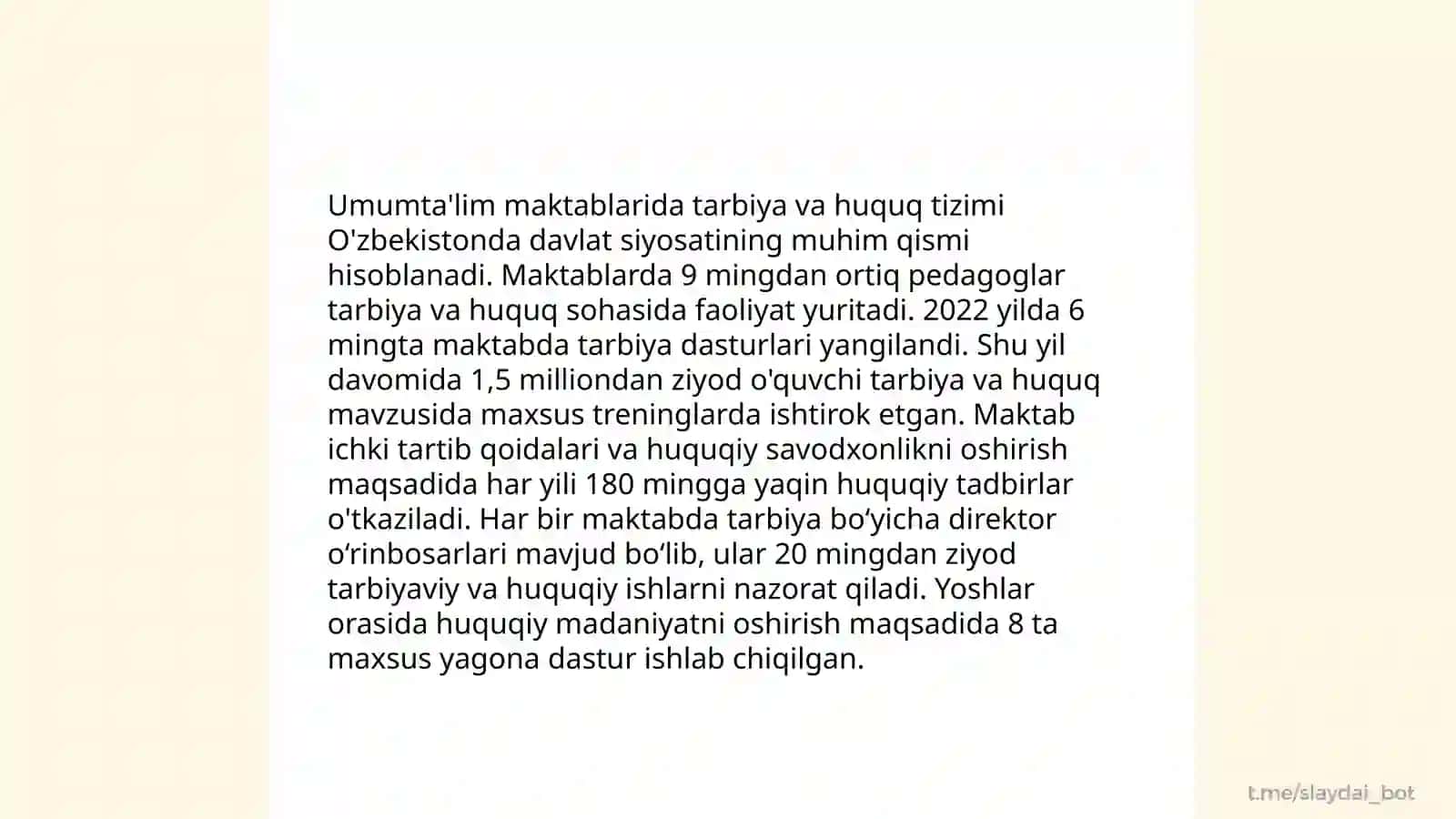 Tarbiya va huquq fanlarining o'quv metodik ta'minoti 4
