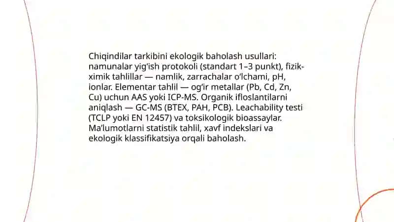 Qurilish va buzilish chiqindilarining ekologik bahosi 4