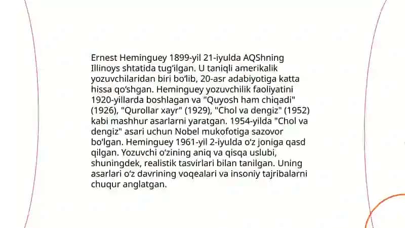LITERATURE BY “LOST GENERATION” 4