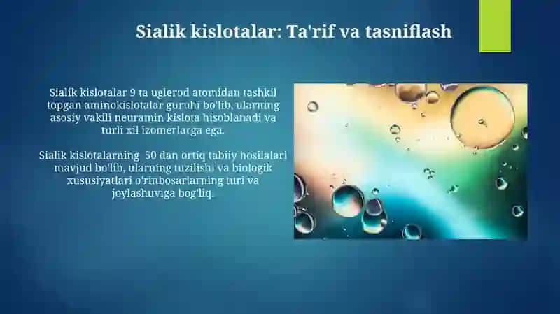 Neyramin kislota va uning xosilalaring tuzilishi va biologik xossalari 4