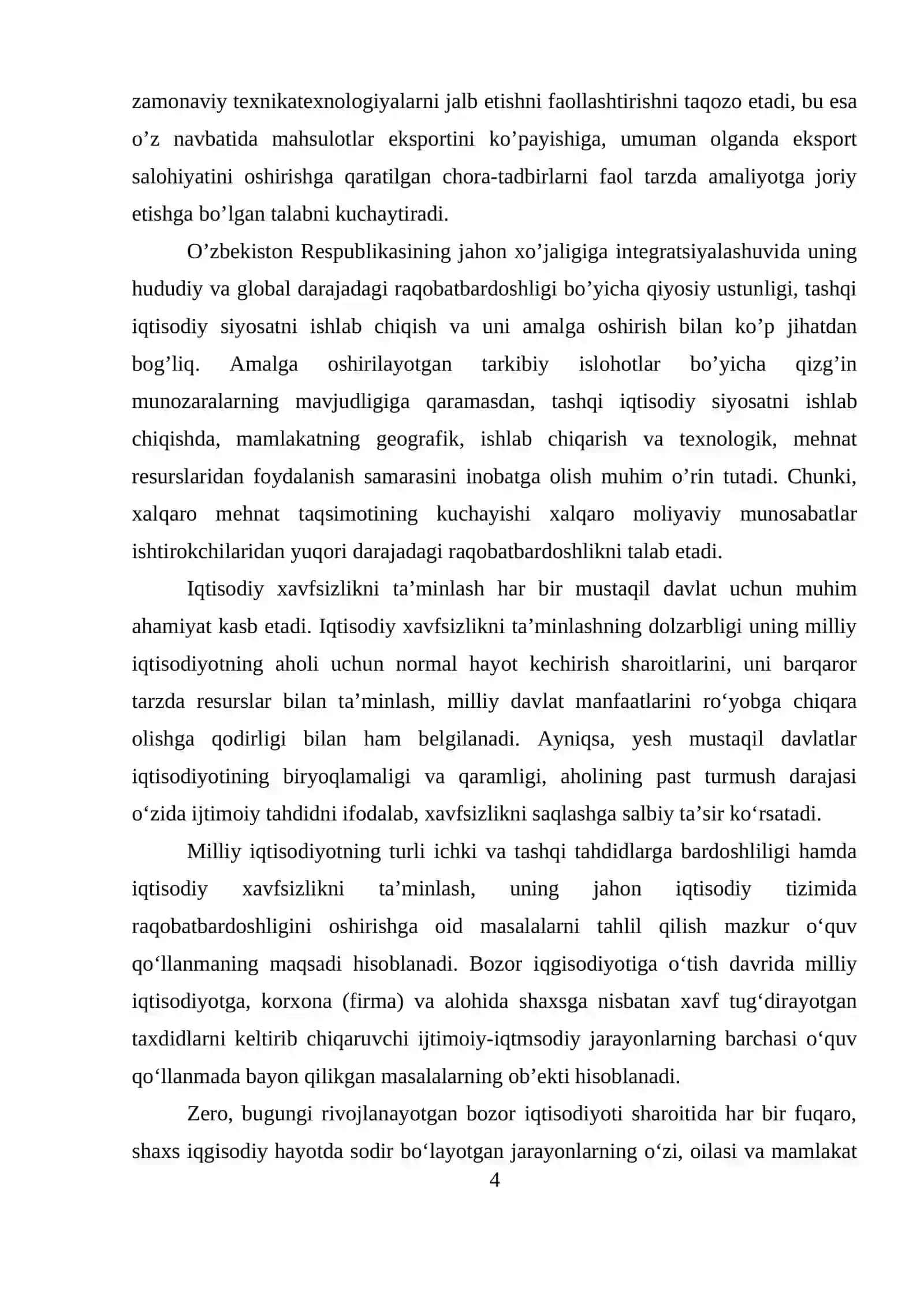 O'zbekistonning dunyoning rivojlangan davlatlari bilan iqtisodiy hamkorligi 4