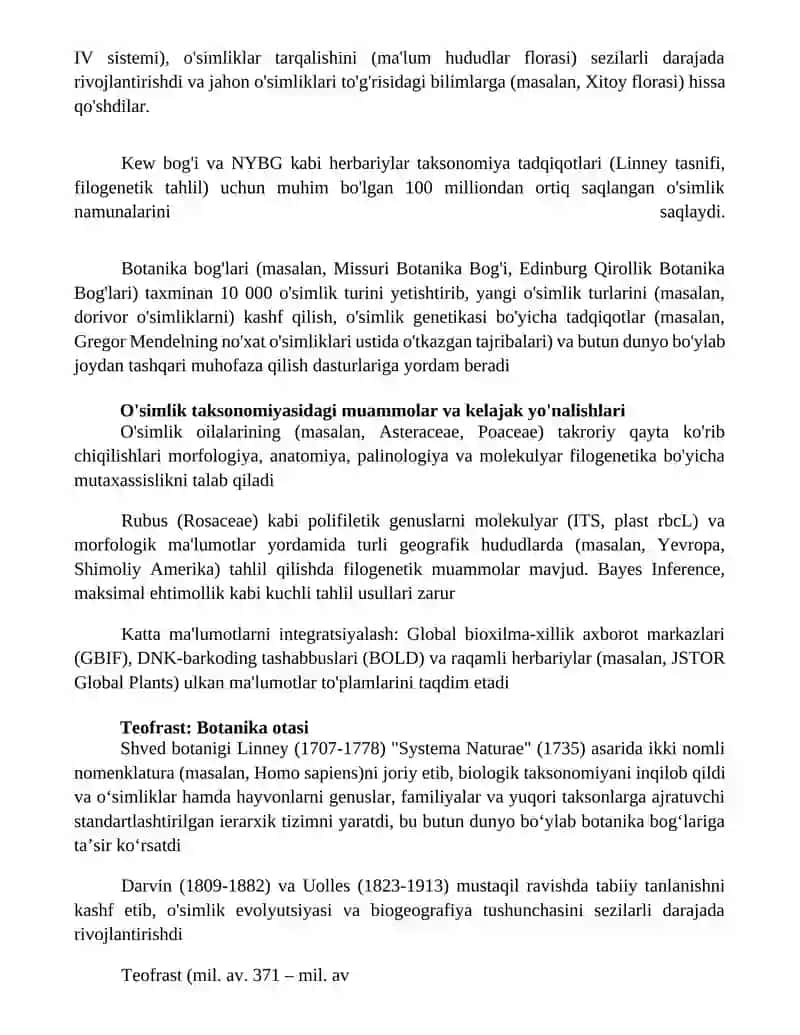 O'simliklarni kashf etishdagi tadqiqotlar roli 4