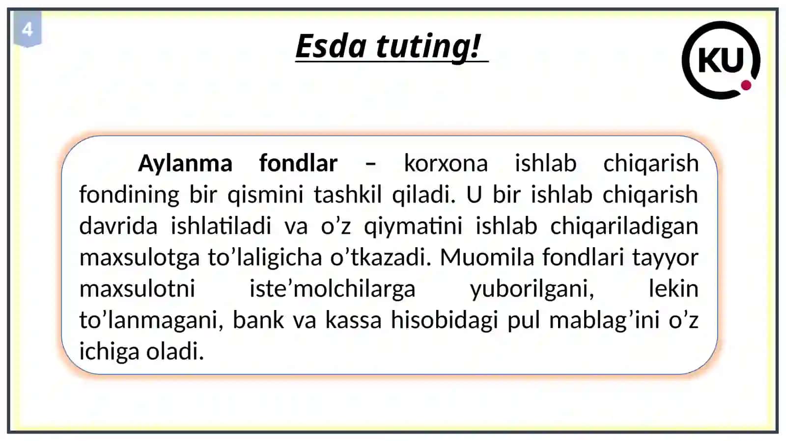 Amaliy mashg’ulot: Tashkilotni amaliy tahlil qilish nazariyasi 4