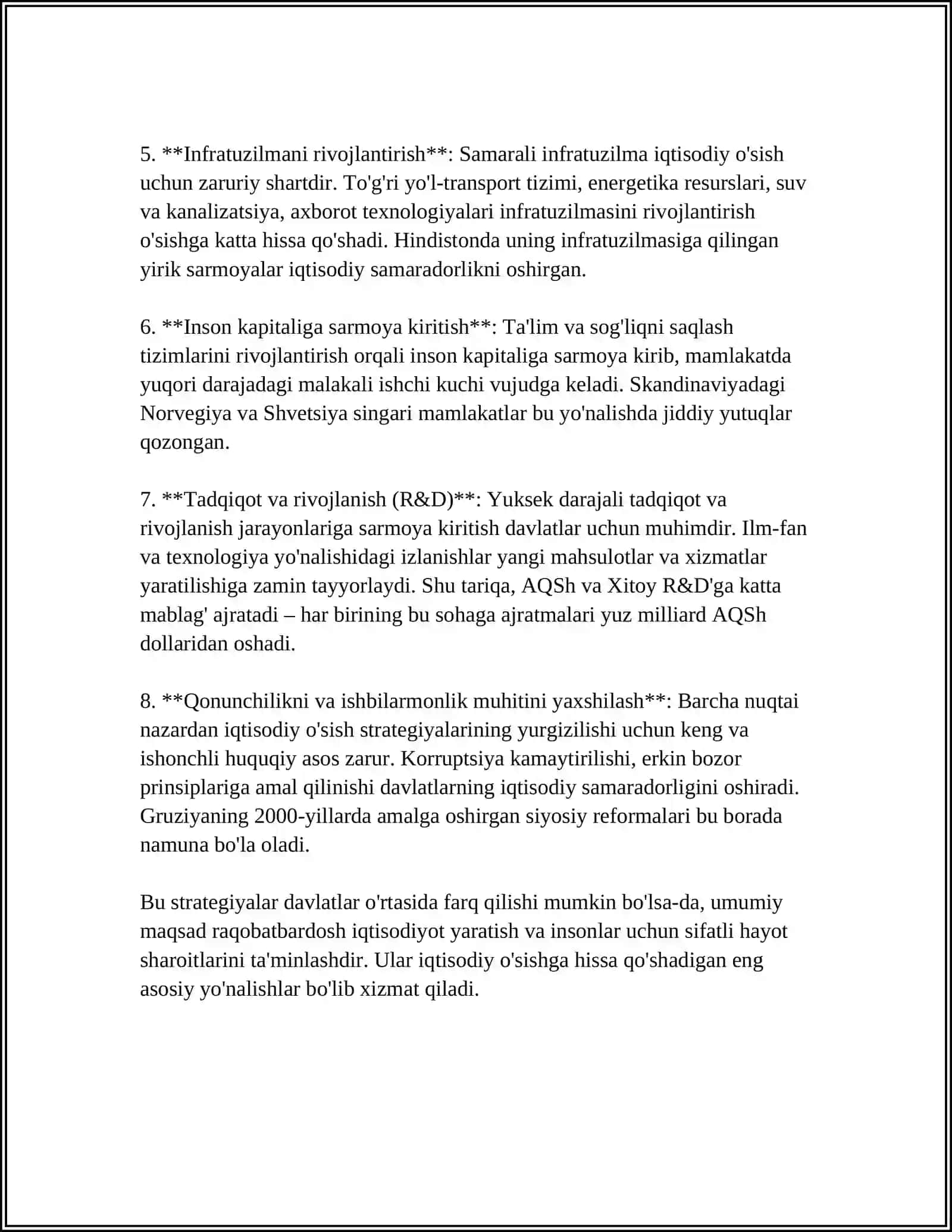 ONG TARAQQIYOTI VA ONGSIZLIK 4