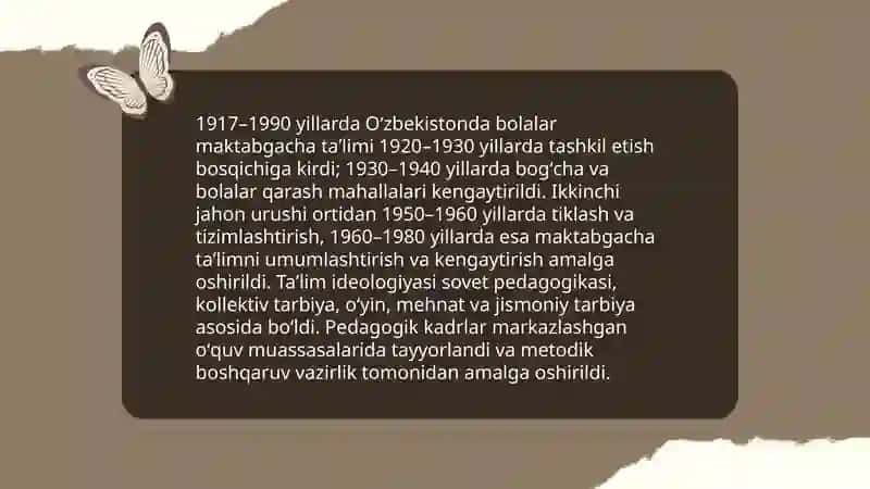 Oʻzbekistonda 1917-1990 yillarda taʼlim -tarbiya va pedagogik fikrlar 4