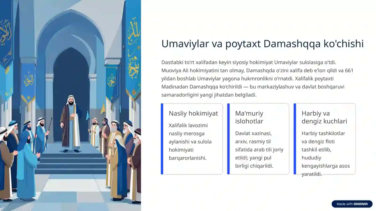 Arablarning ijtimoiy‑madaniy taraqqiyoti va Islomning paydo bo'lishi 4