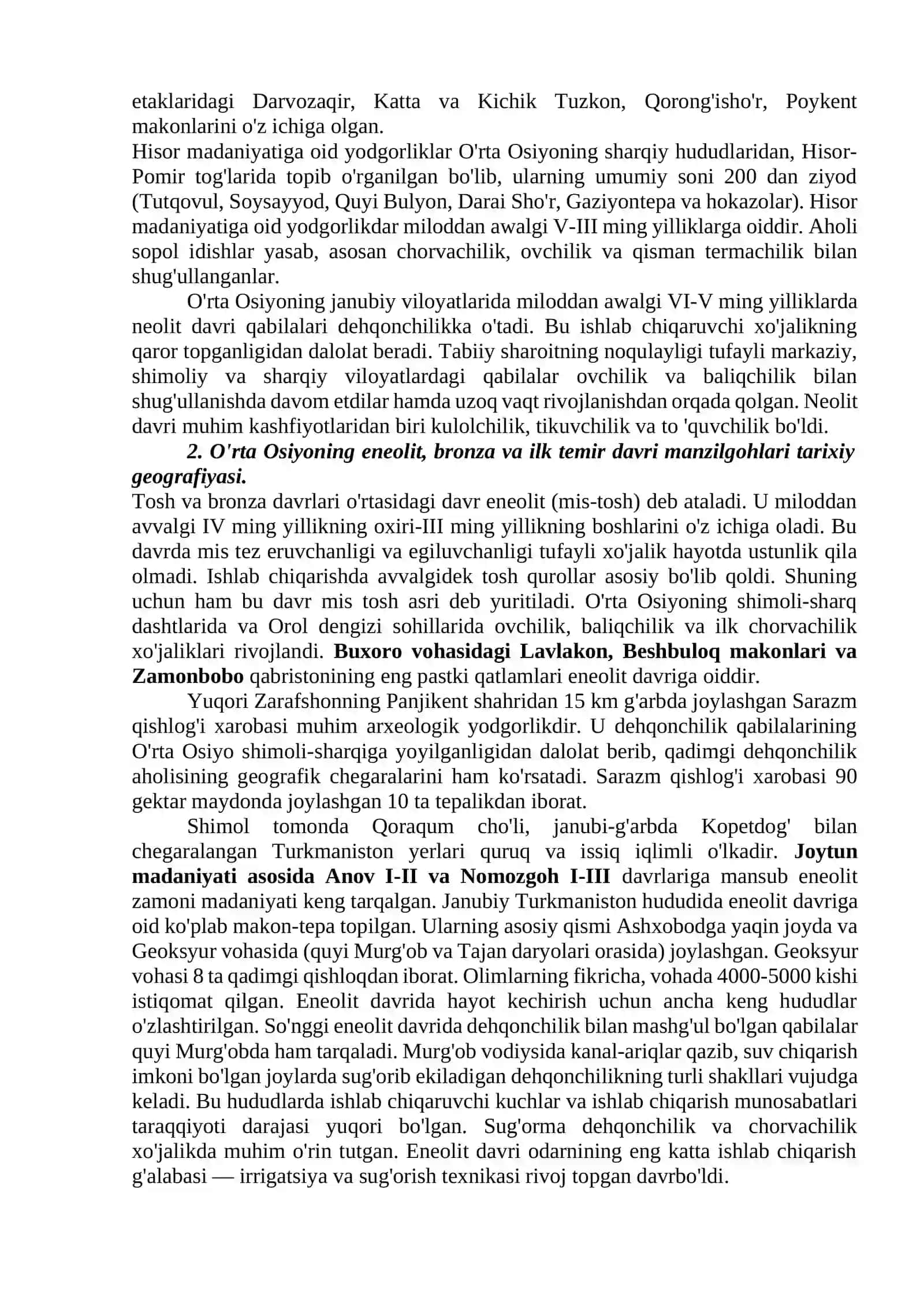 O'RTA OSIYONING IBTIDOIY JAMOA VA ANTIK DAVRDAGI TARIXIY GEOGRAFIYASI 4
