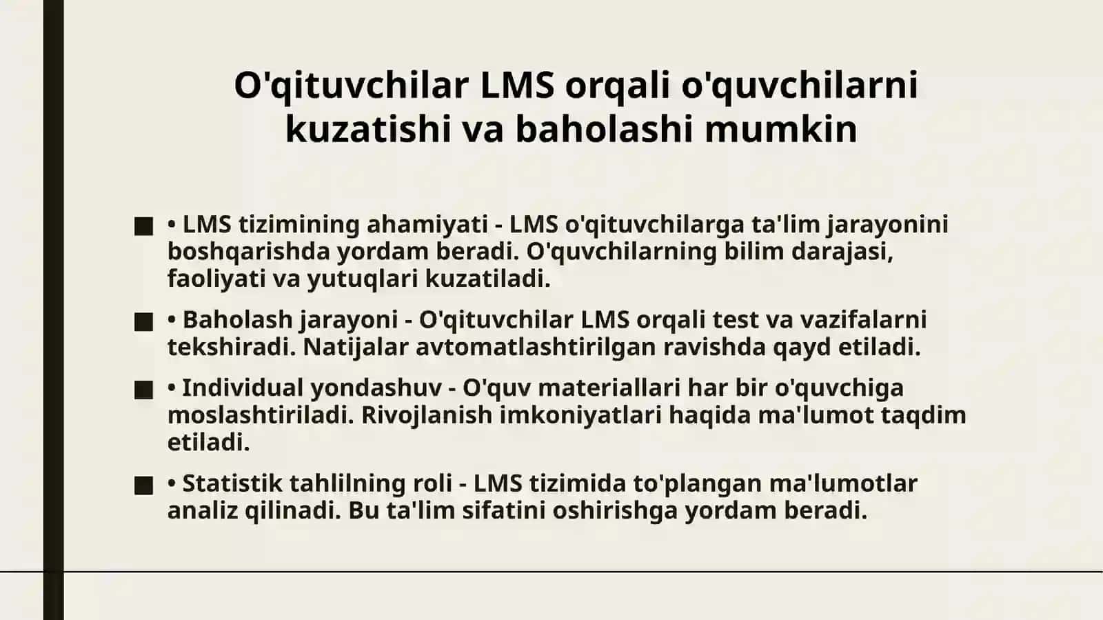 LMS(learning management system)-ta'limniboshqaruvtizimlari 4