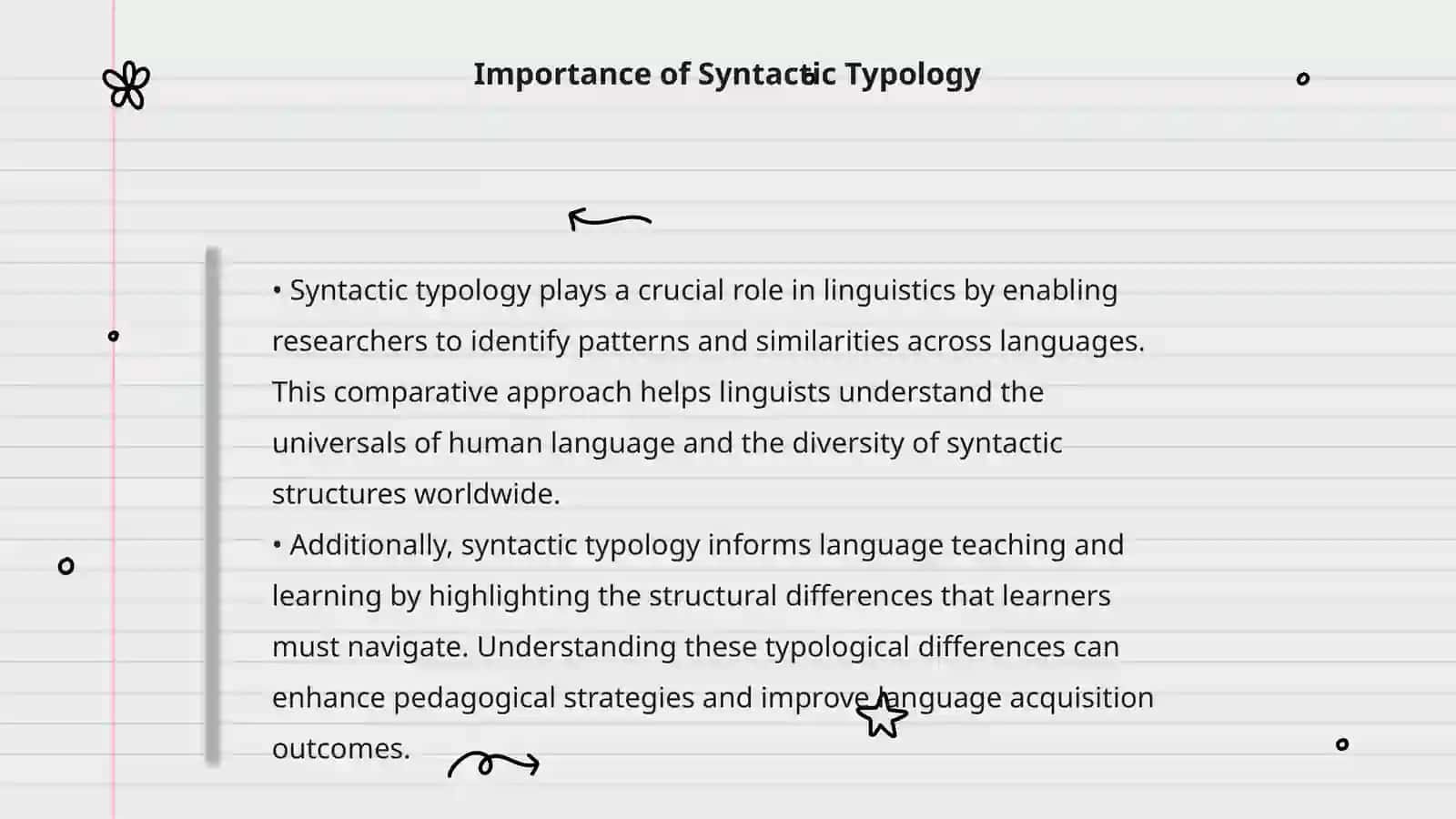 Syntactic typology 4