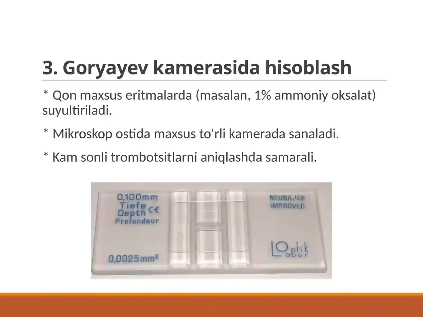 Trombotsitlar miqdorini aniqlash usullari 4