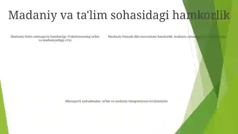 O‘zbekistonning Markaziy Osiyo hamkorligi 4