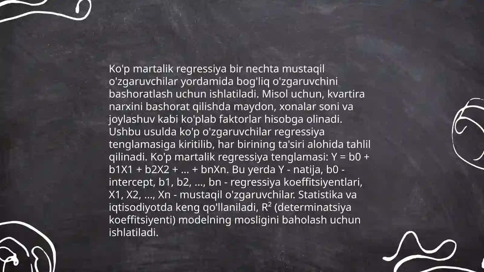 Chiziqli regressiya 4