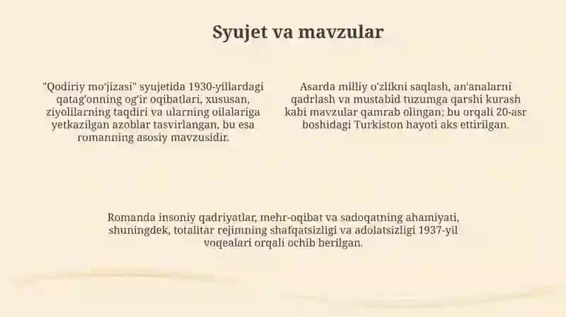 Qodiriy mo'jizasi 4