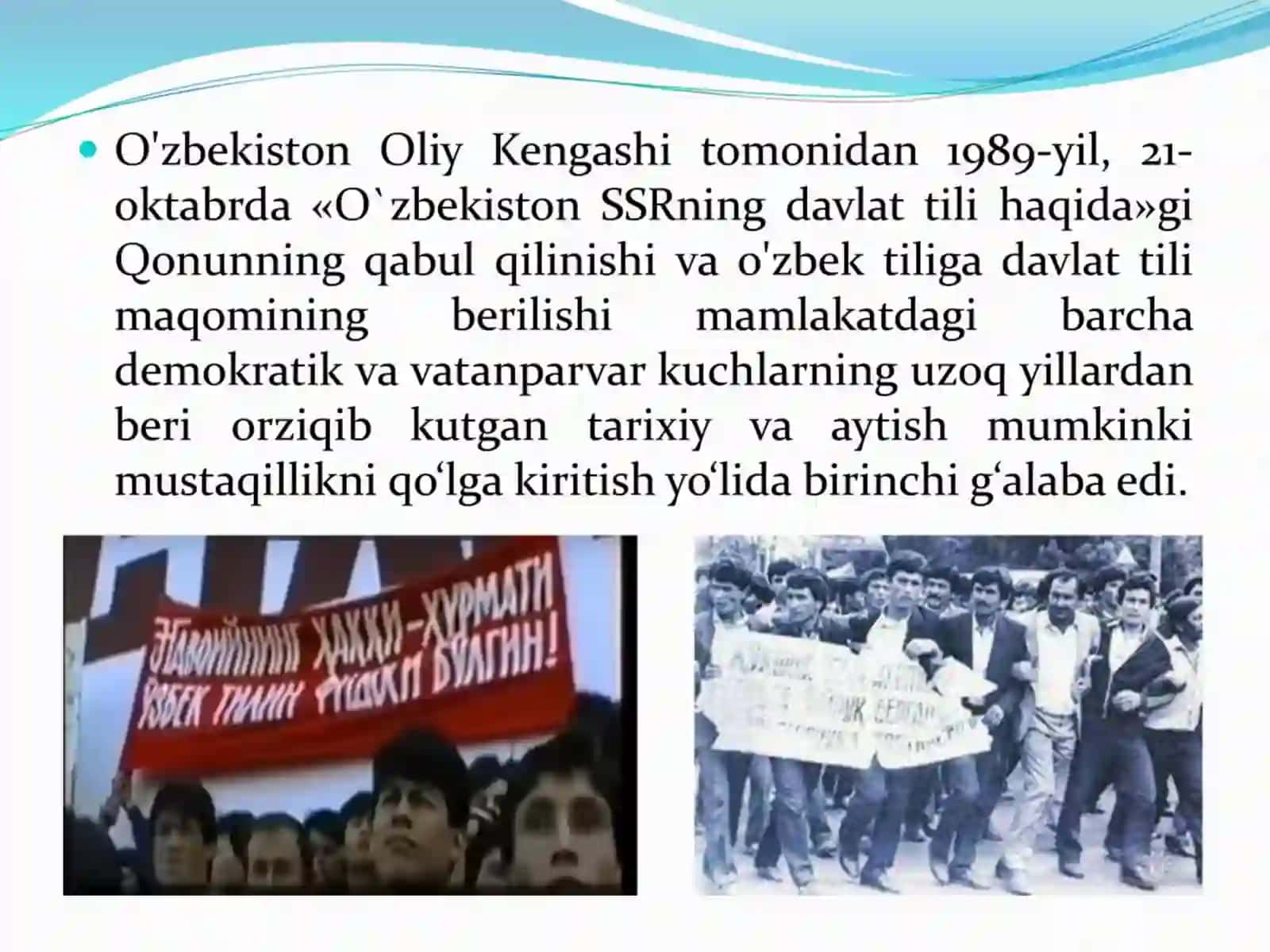 MAVZU.MUSTAQIL O’ZBEKISTON RESPUBLIKASININGTASHKIL TOPISHI 4