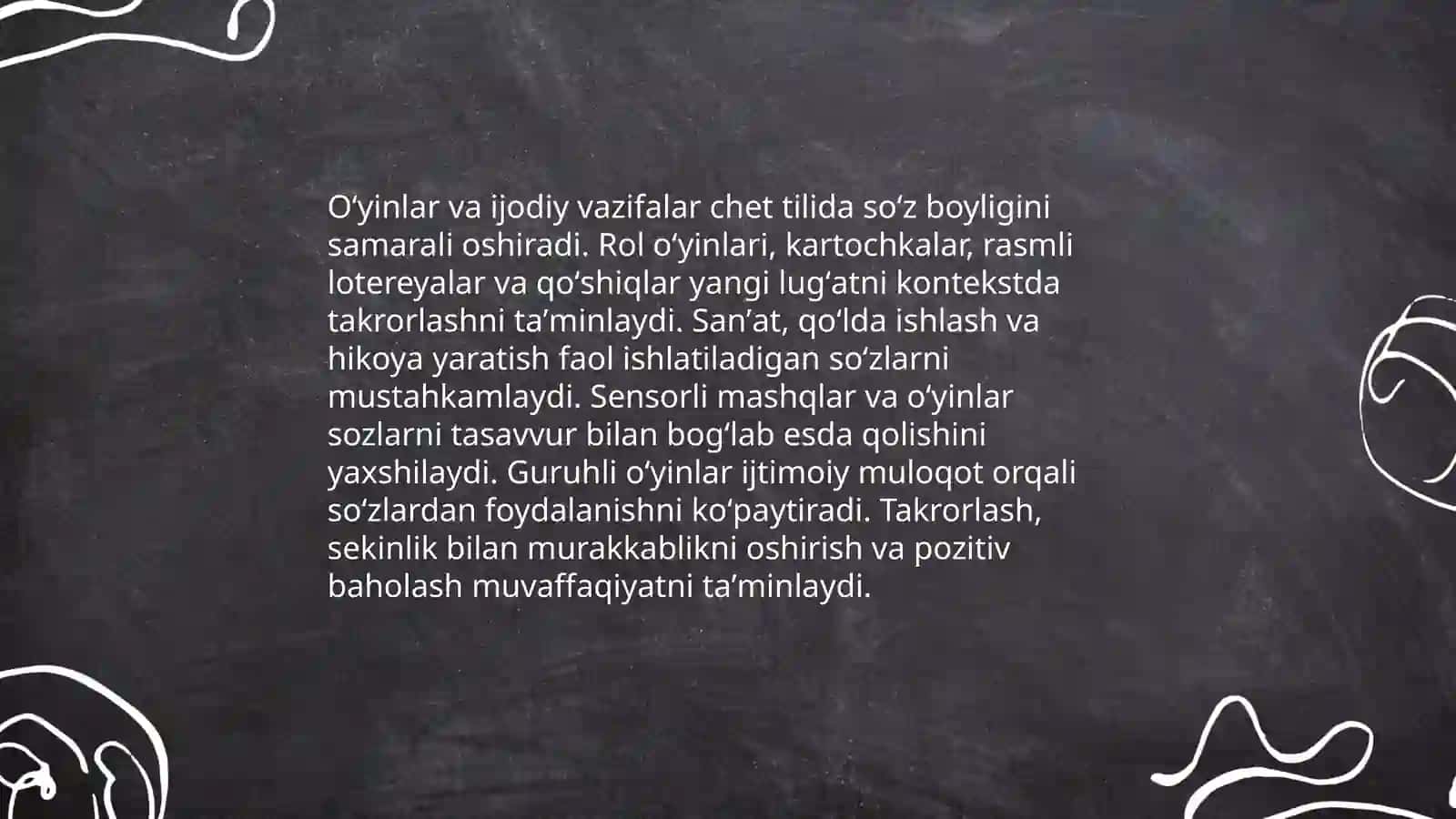 Maktabgacha yoshdagi bolalarda chet tilini oʻrganishida ijodiy vazifalarni ahamiyati 4