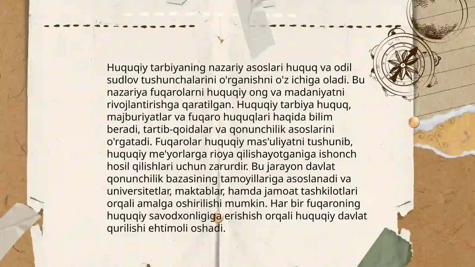 Huquqiy tarbiya nazariyasi va amaliyotining oʻziga xos xususiyatlari 4