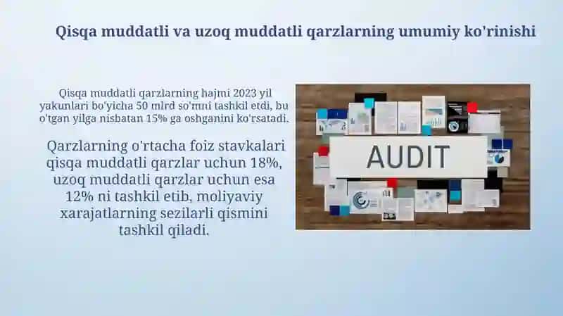 Qisqa muddatli va uzoq muddatli qarzlar hisoboti va tahlili 4