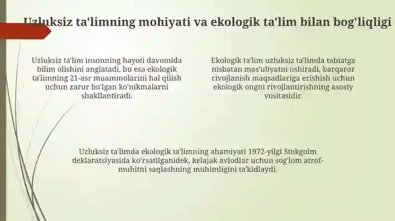 Ekologik ta'lim konsepsiyasi 4
