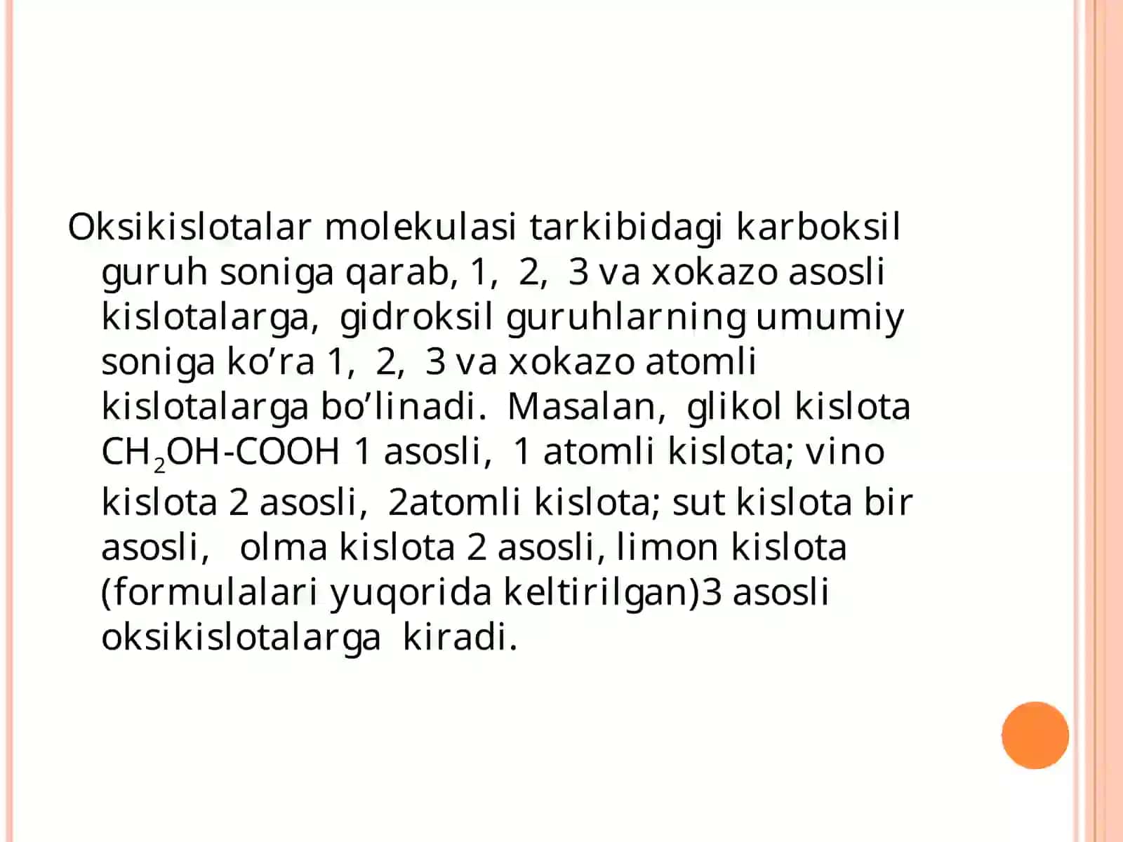 OLMA KISLOTASI VA UNING XOSILALARI 4