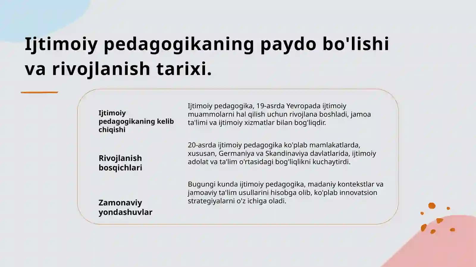 Ijtimoiy Pedagogikaning Rivojlanishi 4