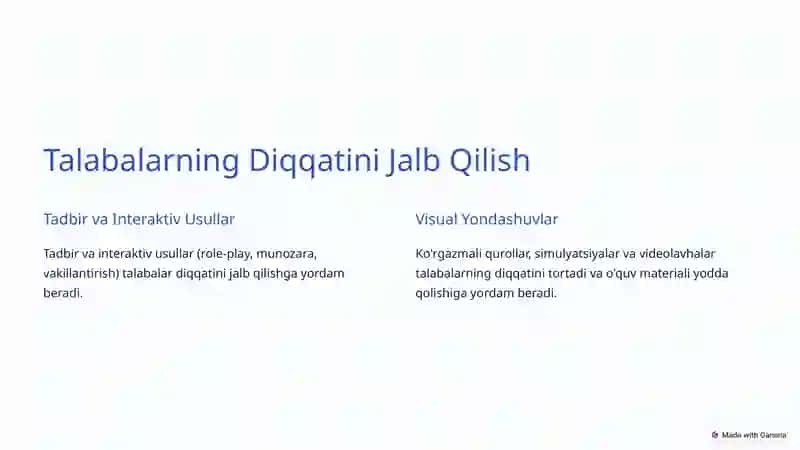 Profesional Ta'limda Og'zaki Usullar 4
