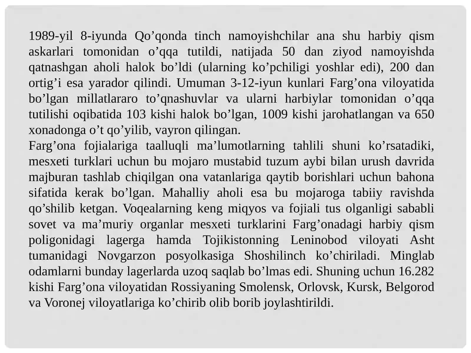 О’ZBEKISTON MUSTAQILLIKKA ERISHISHI ARAFASIDA O‘ZBEKISTONDAGI  IJTIMOIY-SIYOSIY JARAYONLAR 4