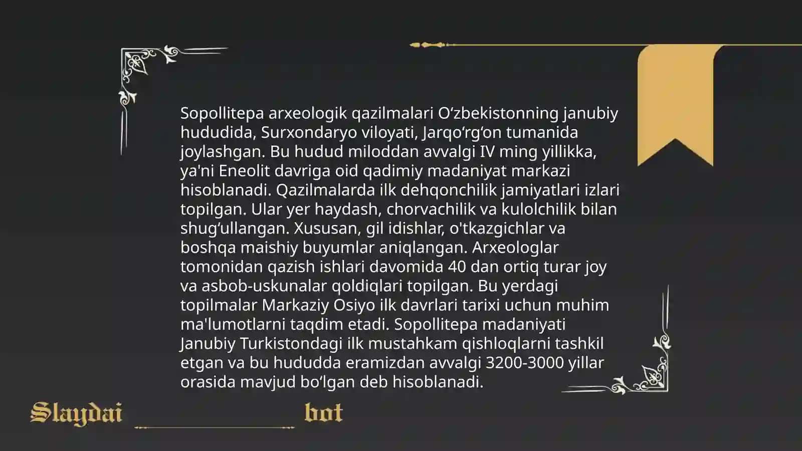 Sopollitepa yodgorligi 4