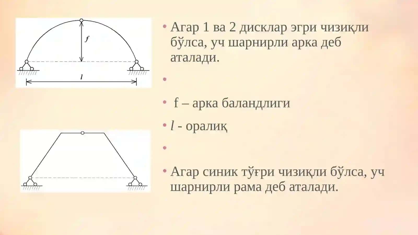Уч шарнирли системалар 4