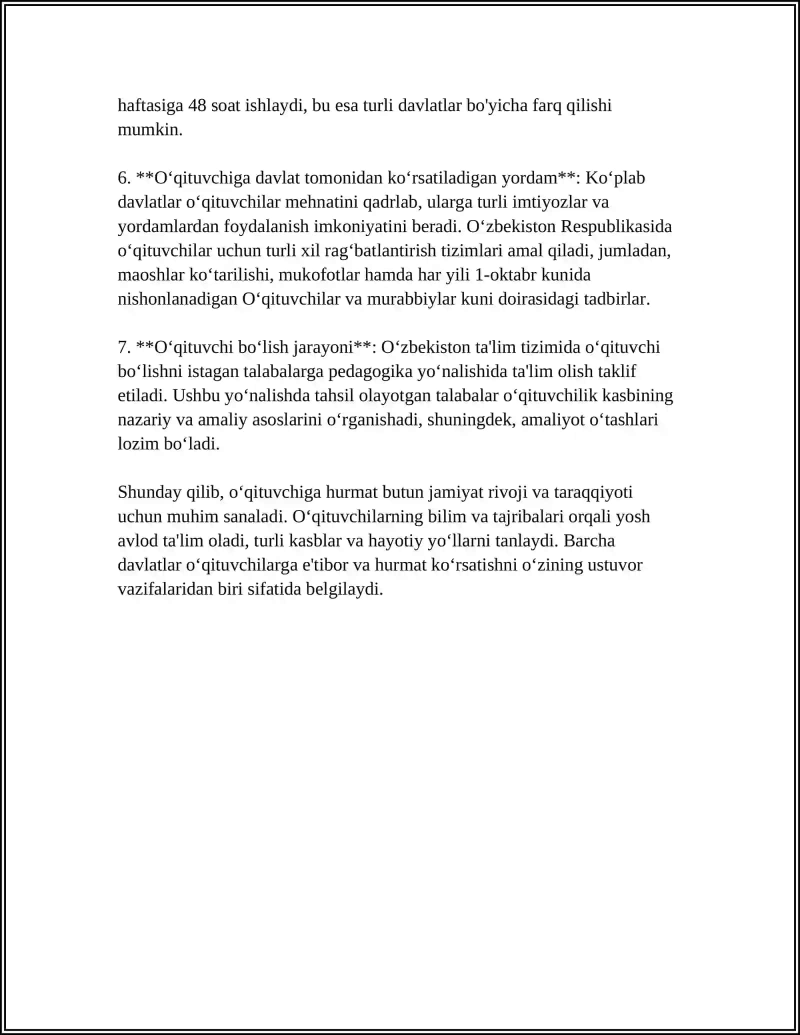 KICHIK MAKTAB YOSHIDAGI OQUVCHILARNING OQITUVCHI BILAN MUNOSABATI 4
