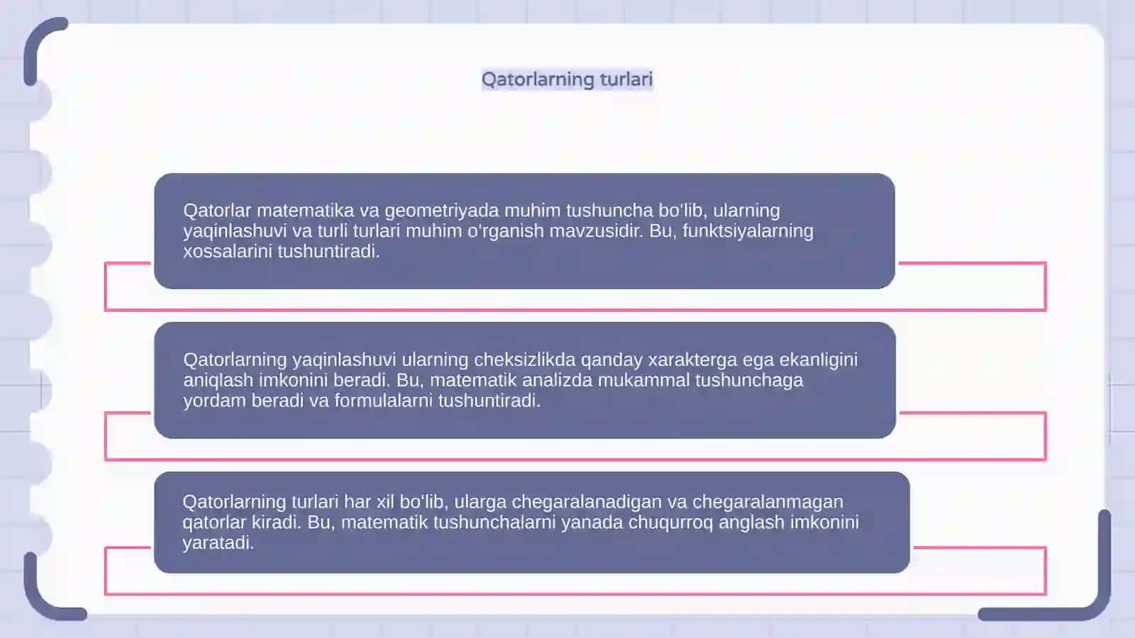 Qatorlar va ularning yaqinlashuvi 4