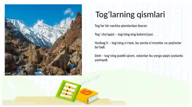 Togʻlar va ularning boyliklari 4