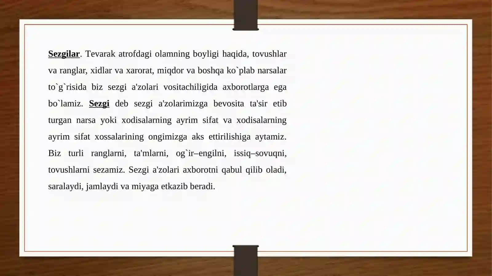 Kognitiv jarayonlar, sezgi, tafakkur, idrok, xotira haqida 4