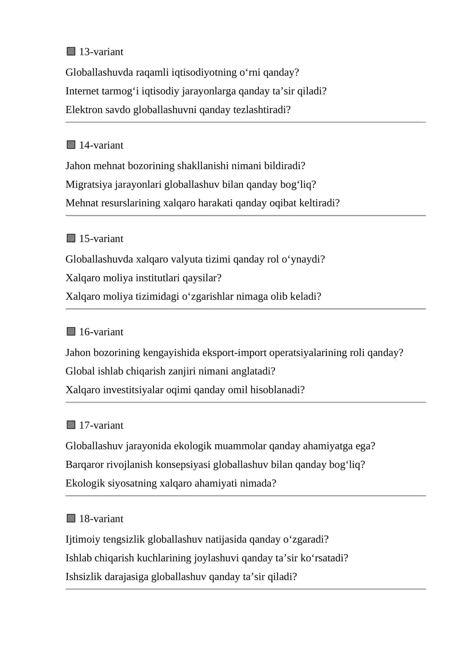 Xalqaro Moliyaviy Munosabatlar 4