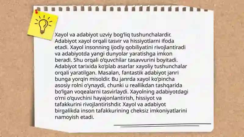 Xayol va Ijodkorlik 4