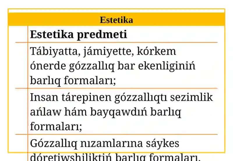 Estetika 4
