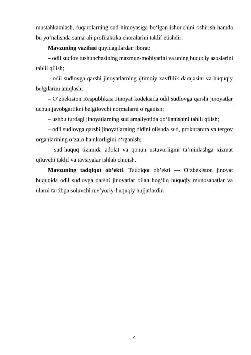 Odil Sudlovga To'sqinlik Qilganlik Uchun Javobgarlik 4