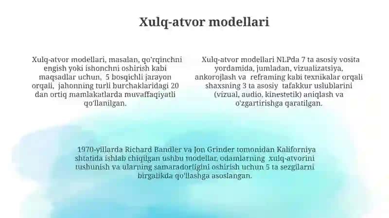 Neyro-lingvistik dasturlash texnologiyasi 4