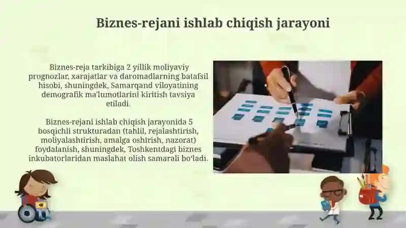 Biznes faoliyatida biznes rejani ishlab chiqarish tartibi 4