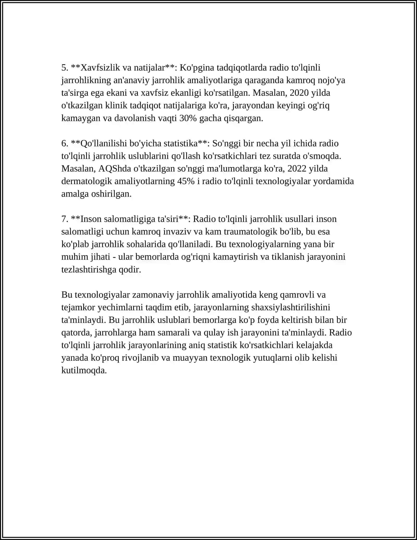 Radio to'lqinli jarrohlik texnologiyalari 4