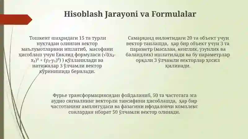 Vektorlarni Taqqoslash va Reytinglash 4